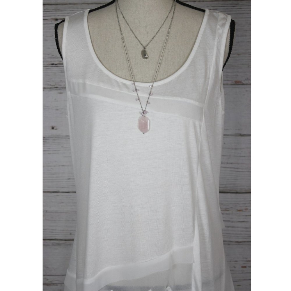 TRADED- NWT Monoreno White Swim Cover-Up Large - Picture 4 of 10